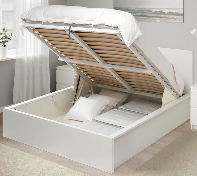 Malm Bett mit Aufbewahrung